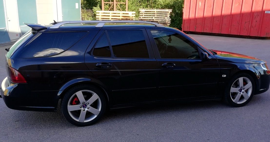 trunk boot lid spoiler for saab 9 5 mk1 1997 2005