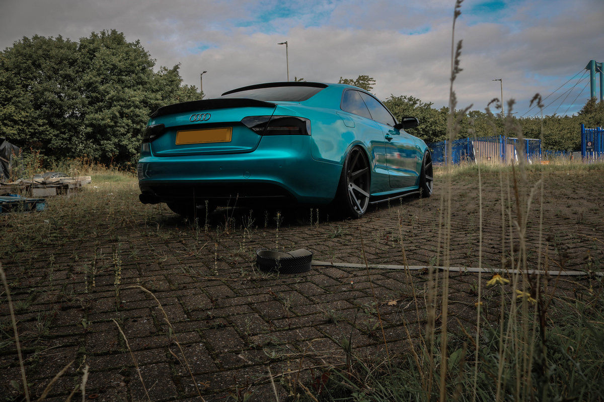 trunk boot spoiler for audi a5 coupe 8t 2007 2016 abs