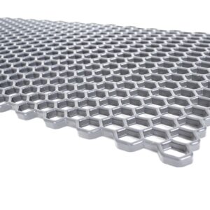 universal mesh honey comb 130cm x 30cm x 7cm abs black matt