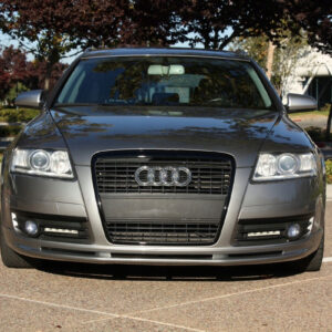 v style front bumper spoiler lip for audi a6 c6 2004 2008