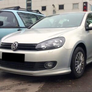 v style front bumper spoiler lip for vw golf 6 2008 2013