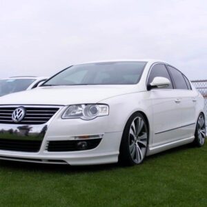 v style front bumper spoiler lip for vw passat 6 b6 2005 2010