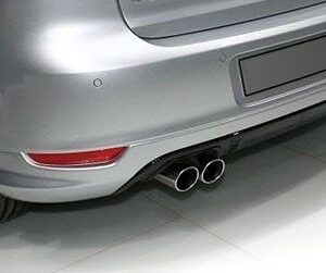 v style rear bumper diffuser for vw golf 6 2008 2013