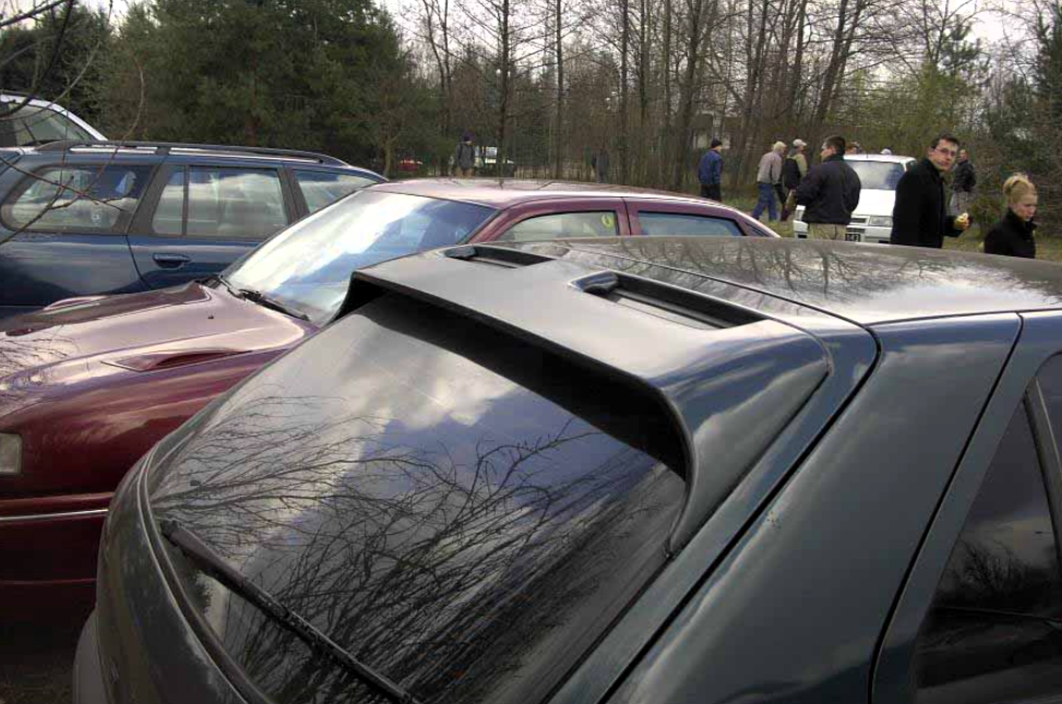wrc gti style roof boot lid spoiler for peugeot 306 grp